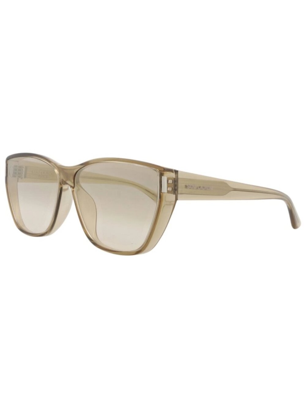 New Saint Laurent Women's Eyeglasses Cat Eye Yellow Yellow Brown